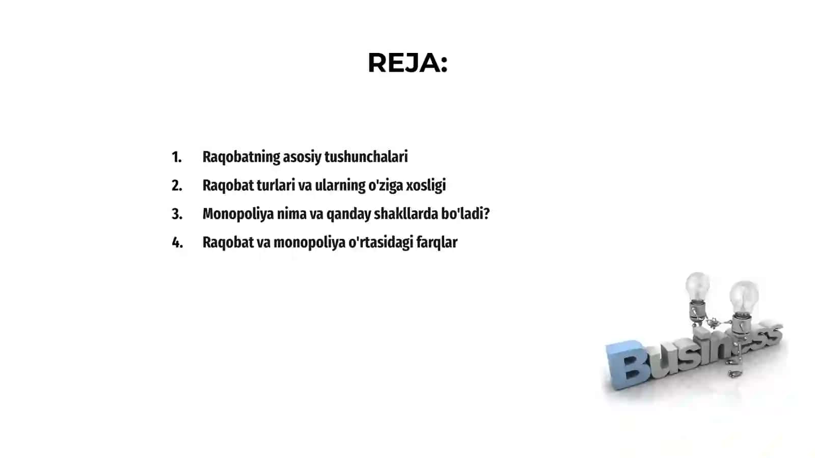 Raqobat va Monopoliya 2