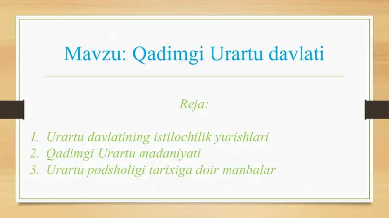 Urartu davlati 2