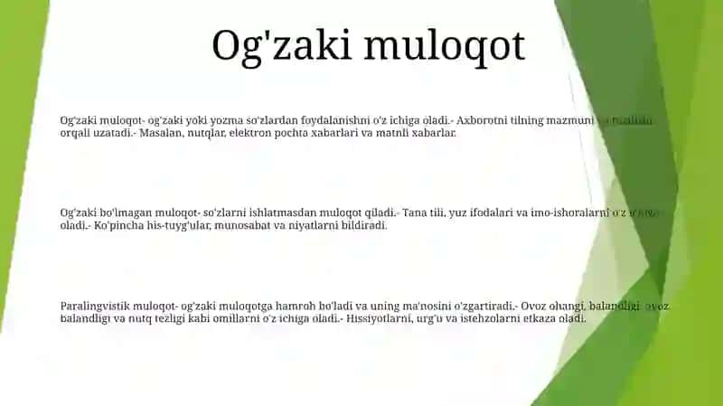 Muloqotning Verbal, Noverbal, Paralingvistik Vositalari 2