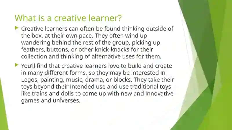 Learning Style Analysis: Creative Learners 2
