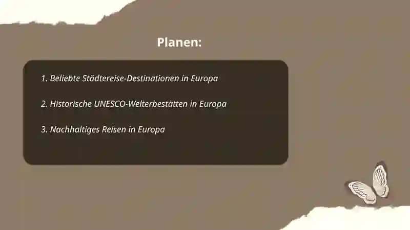 Reisen in Europa 2