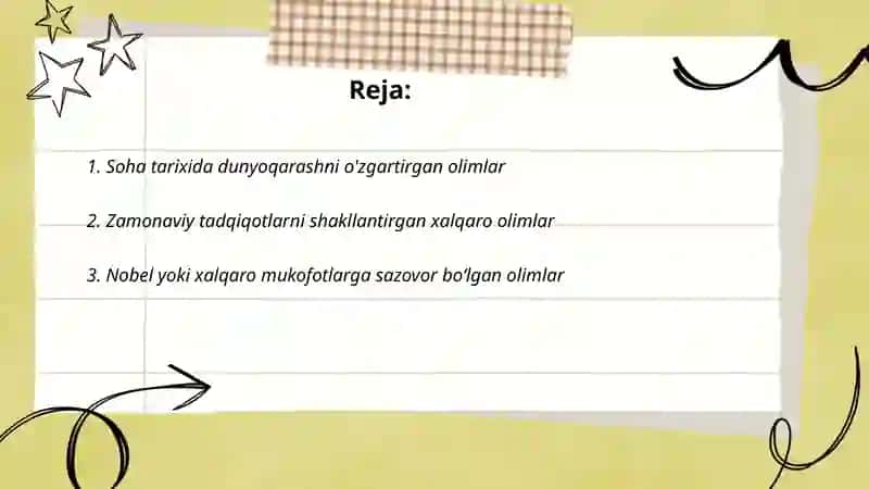 Tanlangan olam olimlari 2