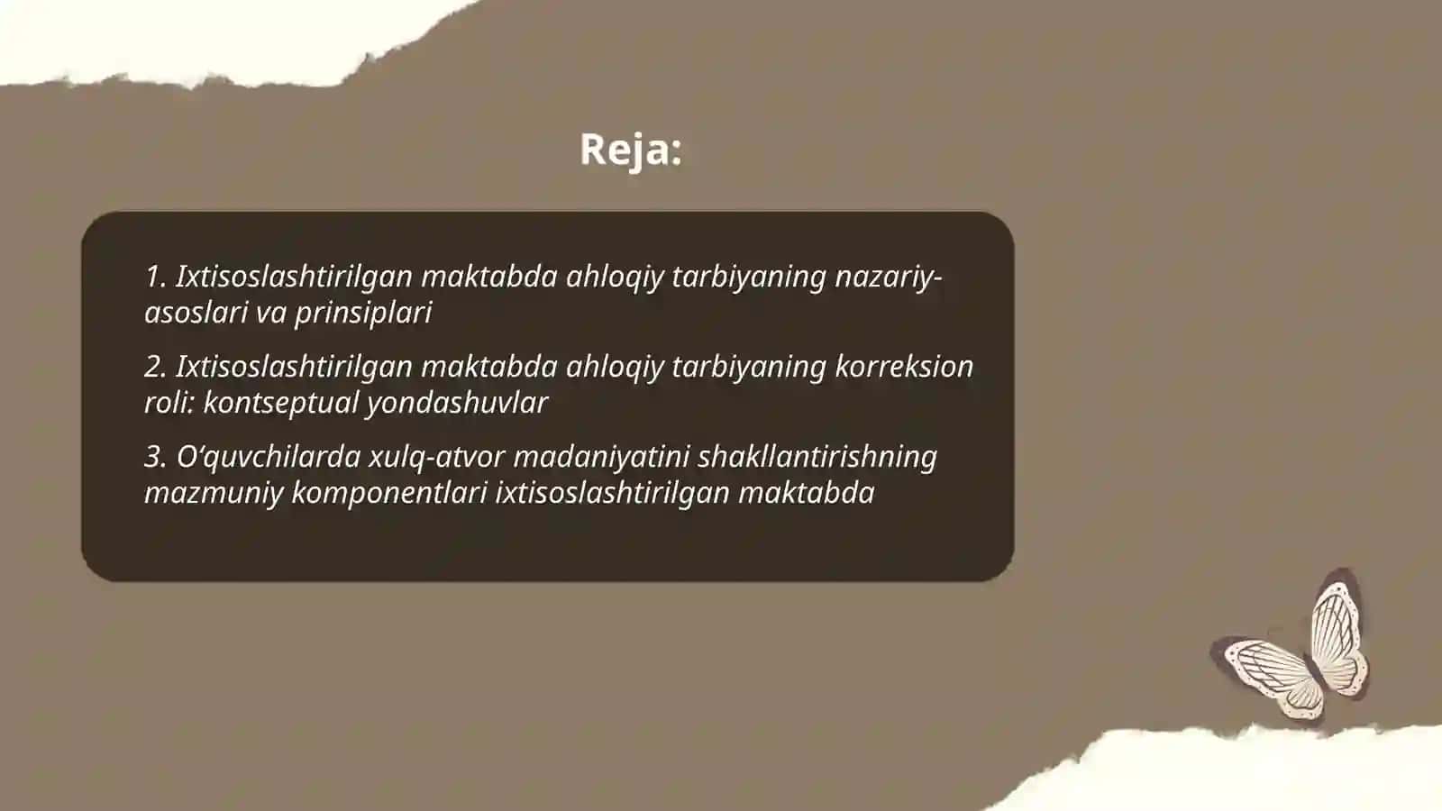 Ixtisoslashtirilgan maktabda ahloqiy tarbiya va uning korreksion roʻli, oʻquvchilarda xulq-atvor madaniyatini shakllantirishning mazmuni 2