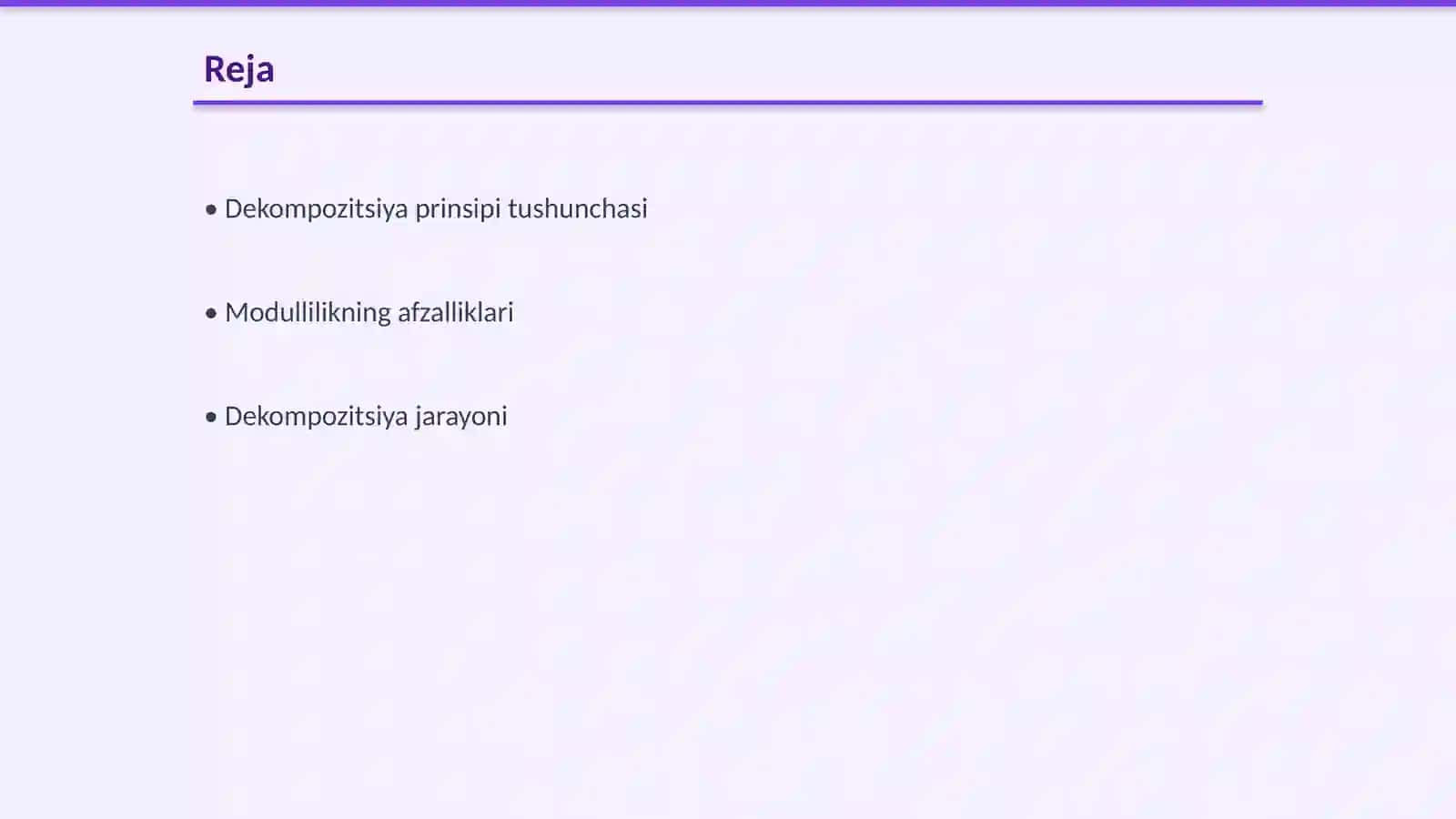 Dekompozitsiya prinsipi (modullilik) 2