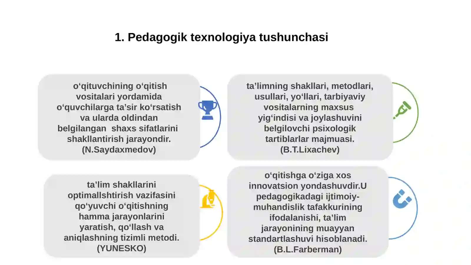Tarbiya darslarida yangi pedagogik texnologiyalardan foydalanishning ahamiyati 2