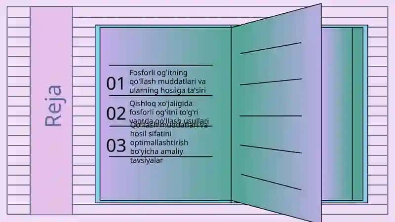 Fosforli og'it qo'llash muddatlari 2