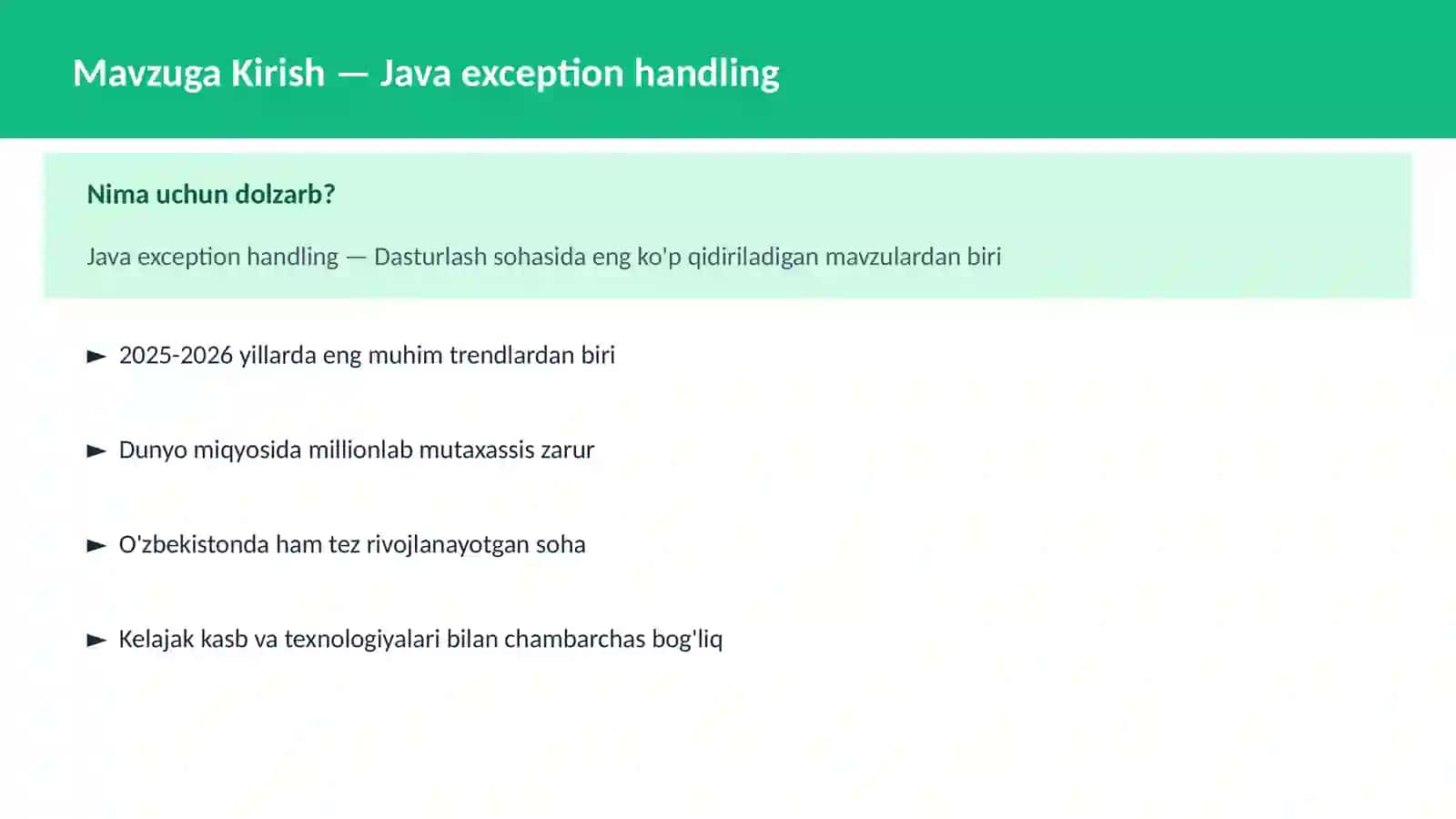 Java exception handling 2