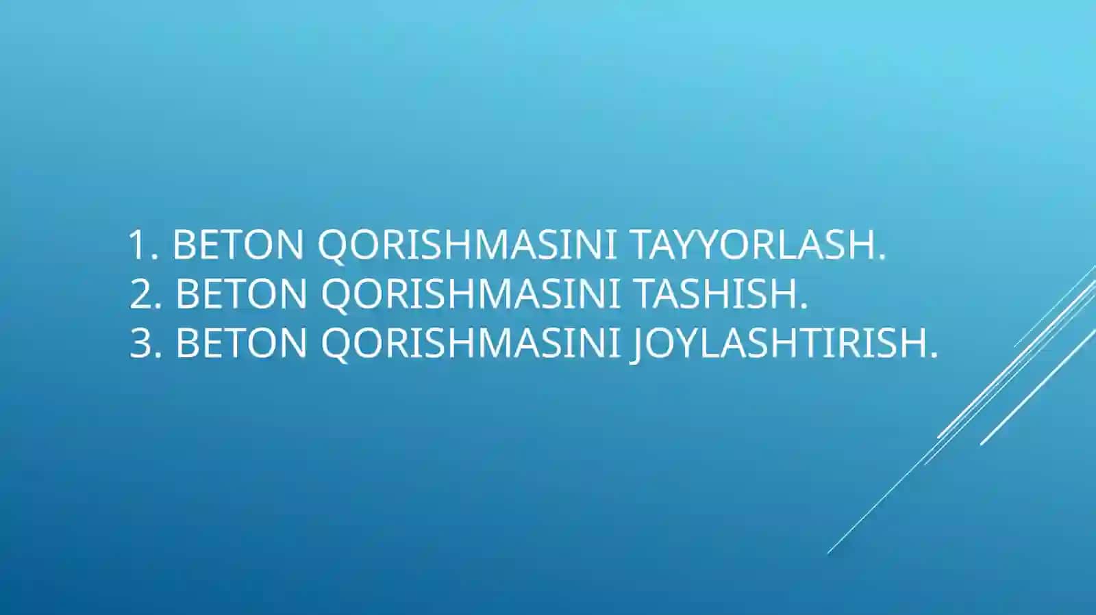 Konstruksiyalarni betonlash 2