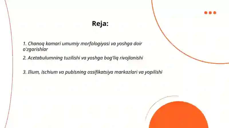 Chanoq kamari va oyoq erkin qismi suyaklari: tuzilishi va ularning yoshga doir xususiyati 2
