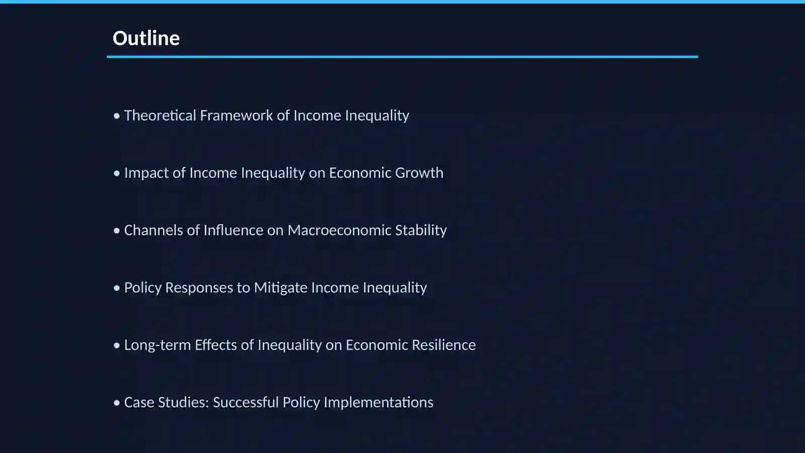 Income Inequality and Long-term Macroeconomic Stability 2