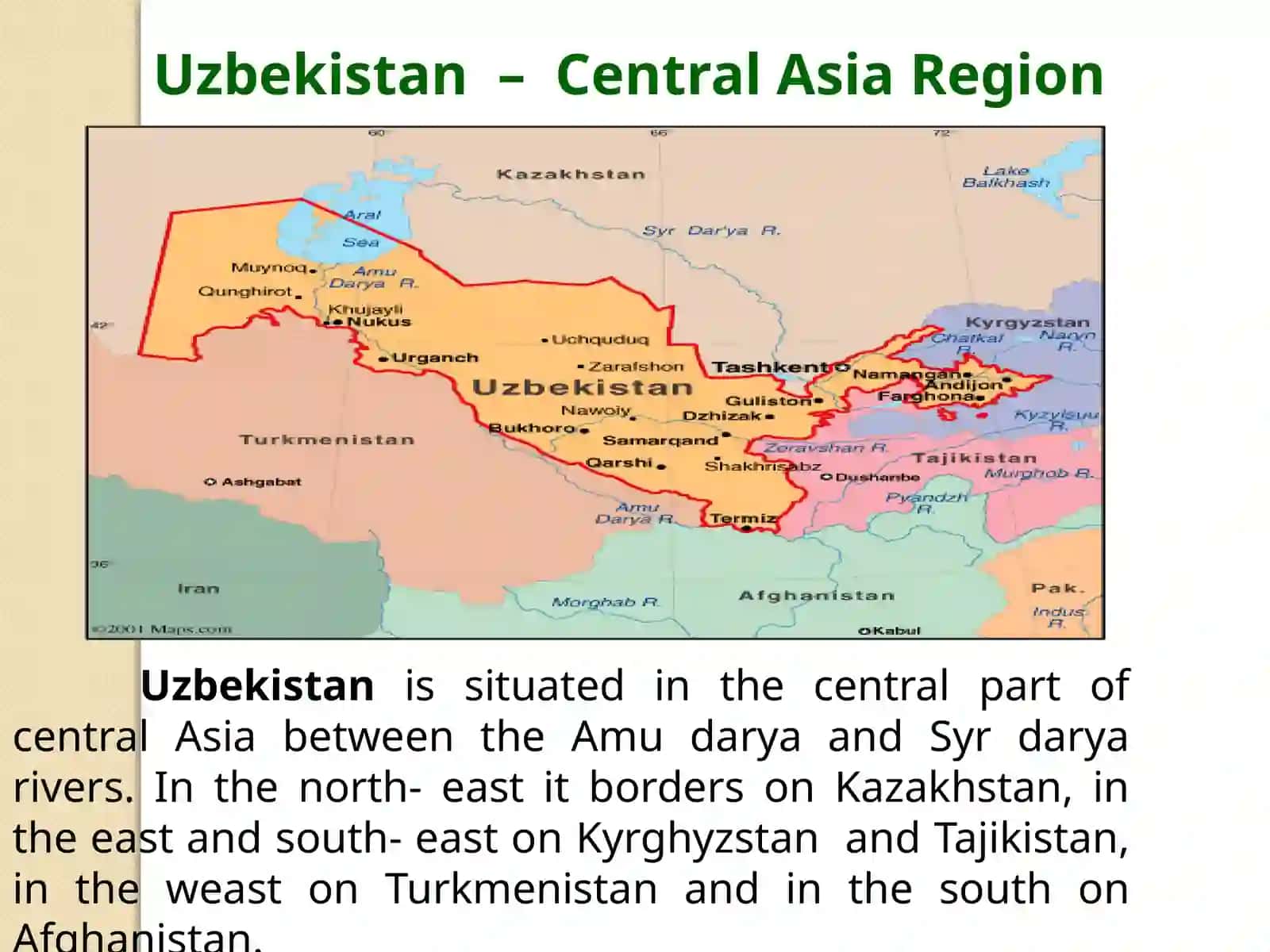 About Uzbekistan, Uzbekistan – Central Asia Region 2