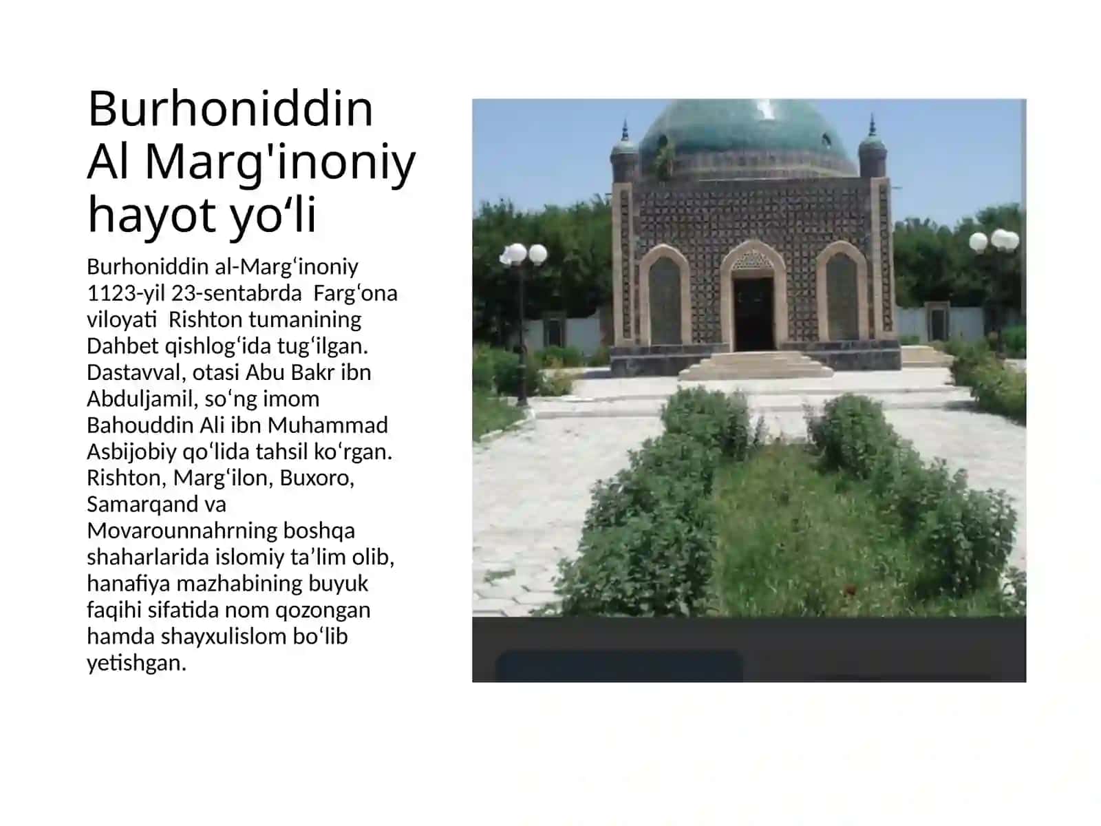 Burhoniddin Al Marg'inoniy 2