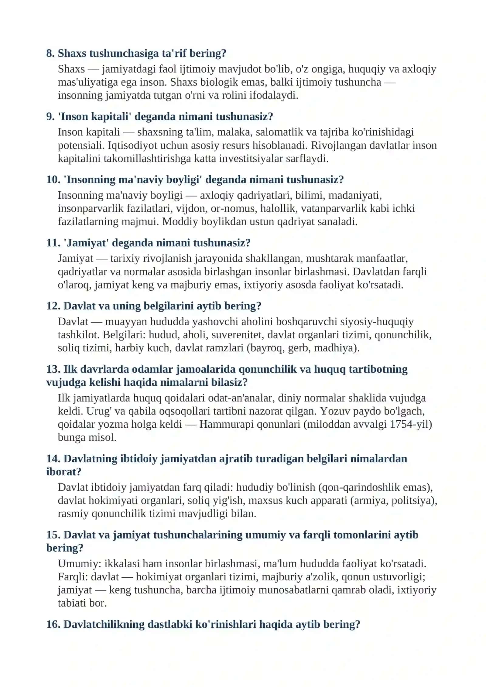 Ofitserlar uchun — Savol-Javoblar (3-qism) 2