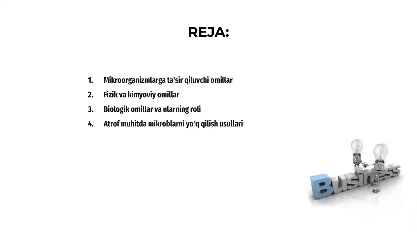 Mikroorganizmlarga ta'sir qiluvchi omillar 2