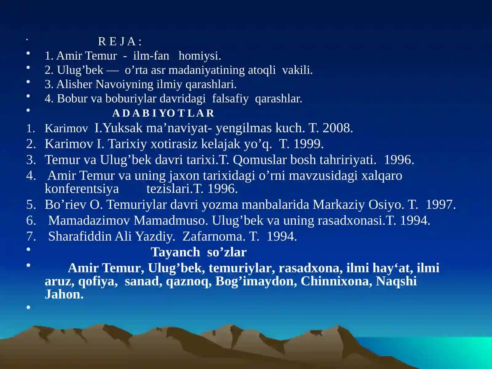 Alisher Navoiyning ilmiy qarashlari 2