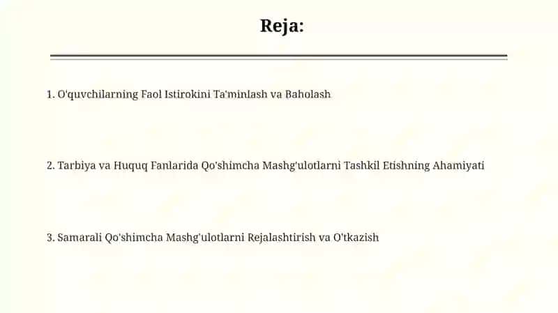 Samarali Qo'shimcha Mashg'ulotlarni Tashkil Etishning Ahamiyati 2