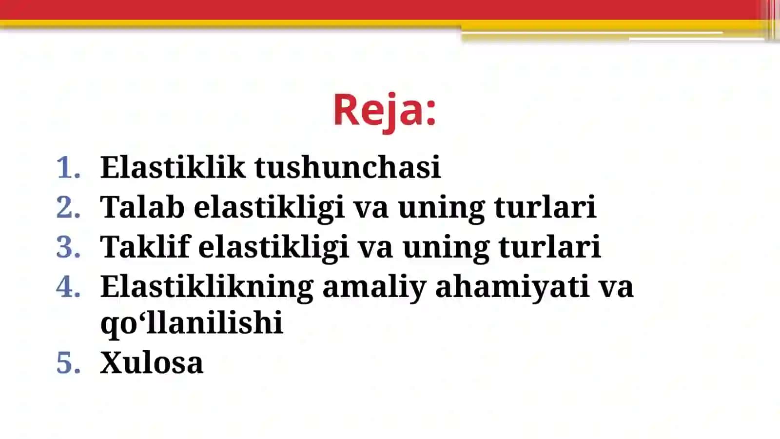 Elastik tushunchasi va ularning turlari 2
