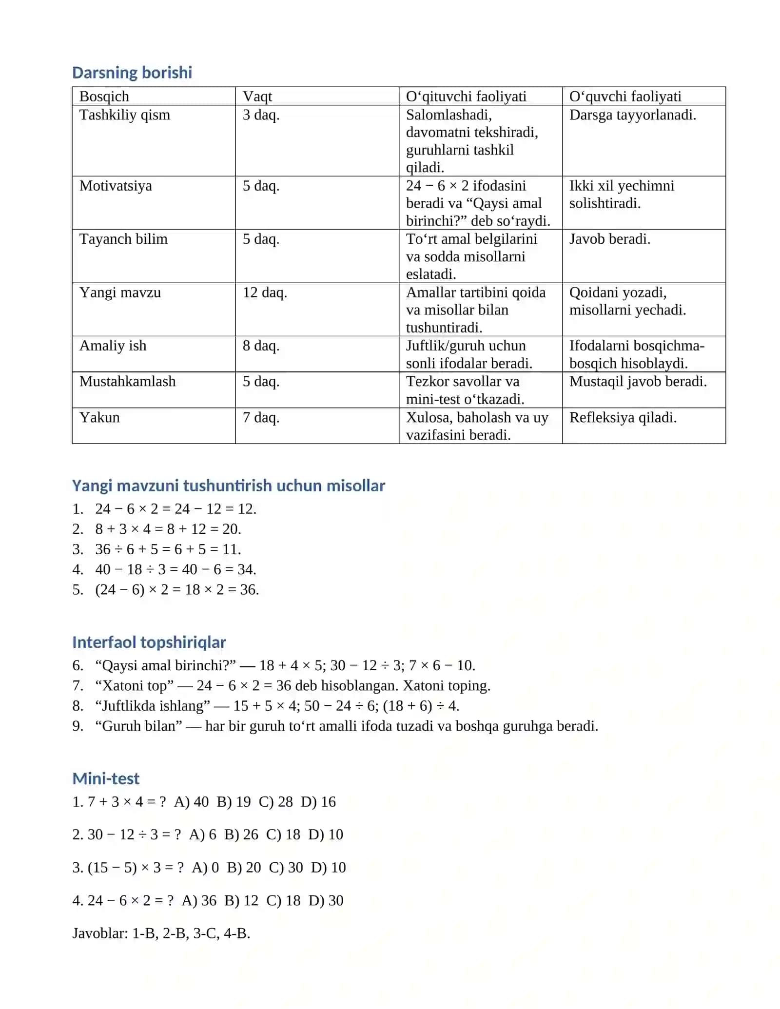 5-SINF MATEMATIKA FANIDAN DARS ISHLANMA 2
