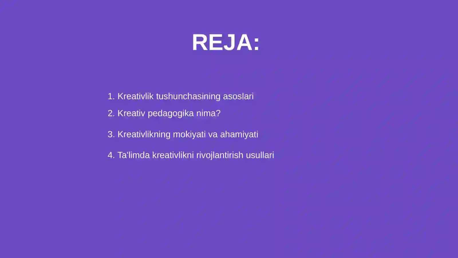 Kreativlik va Kreativ Pedagogika 2