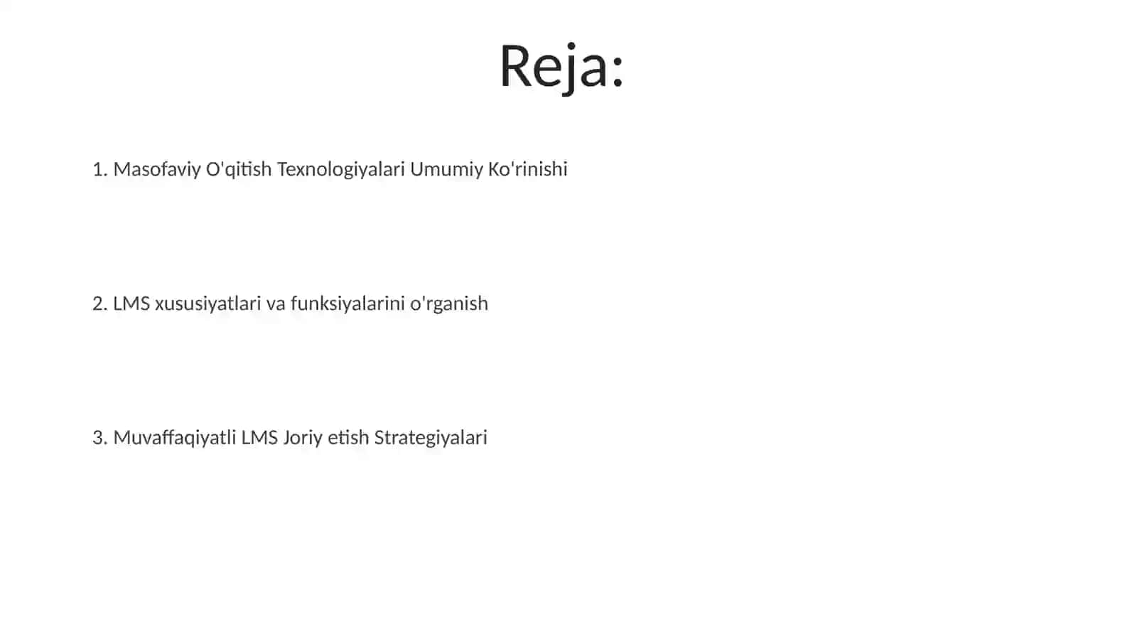 Masofaviy ta'lim texnologiyasi va LMS 2