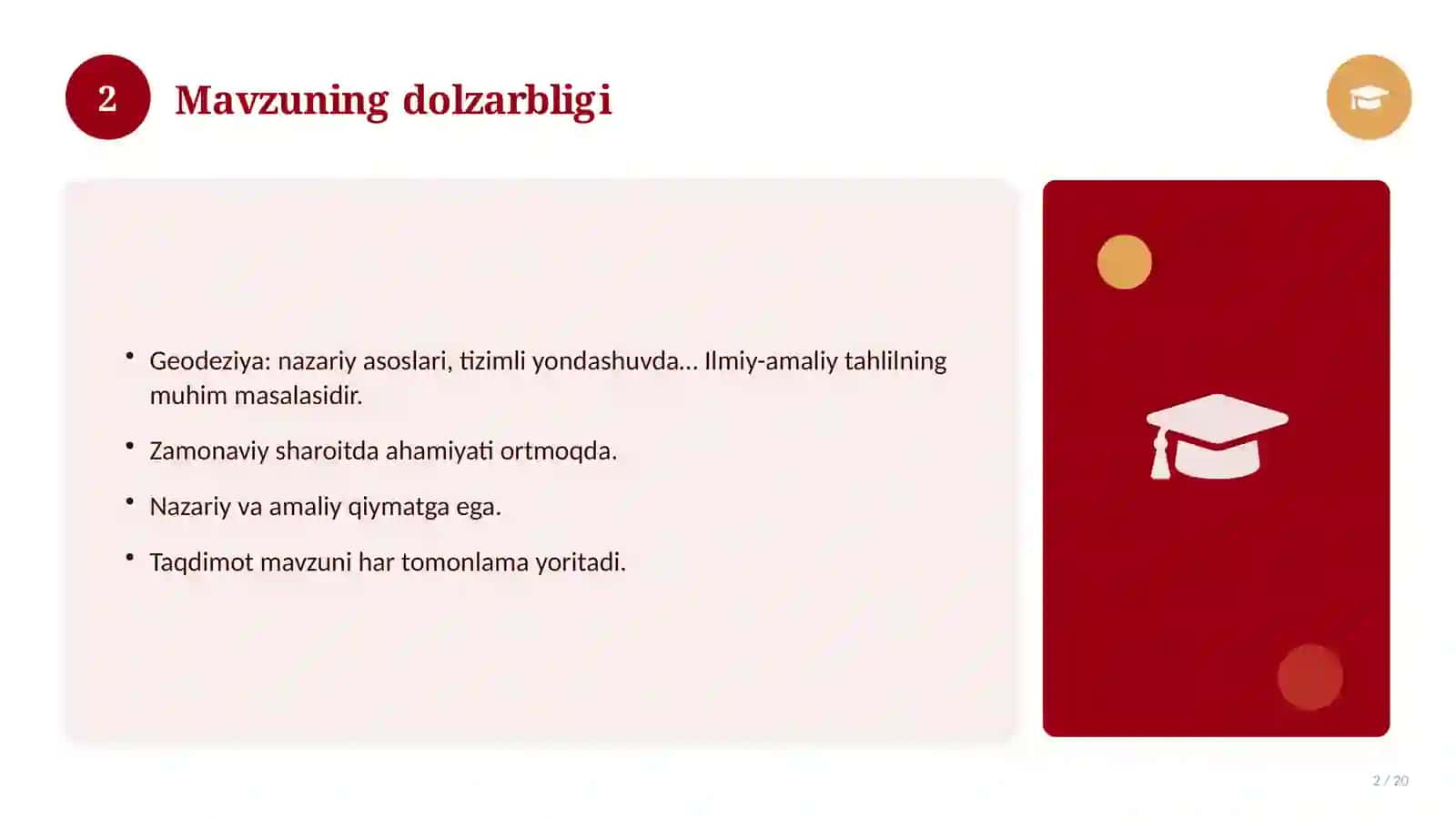Geodeziya: nazariy asoslari, tizimli yondashuvda (Kurs ishi) 2