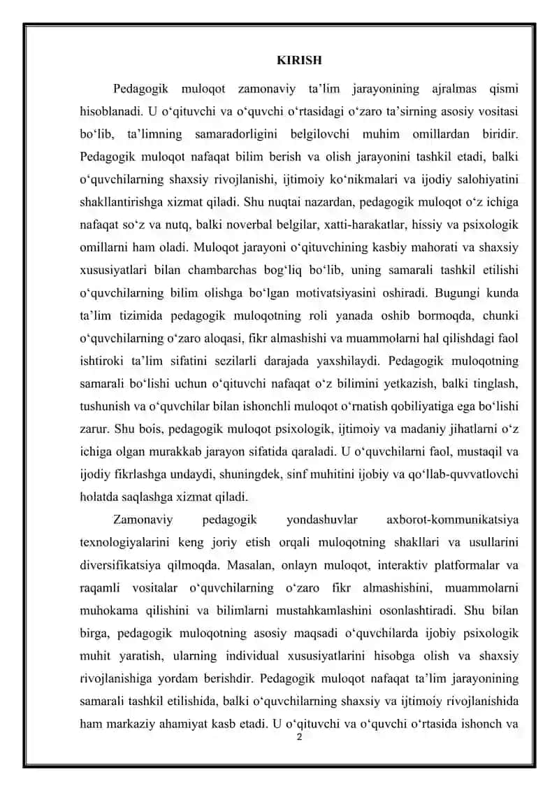 Pedagogik muloqot 2