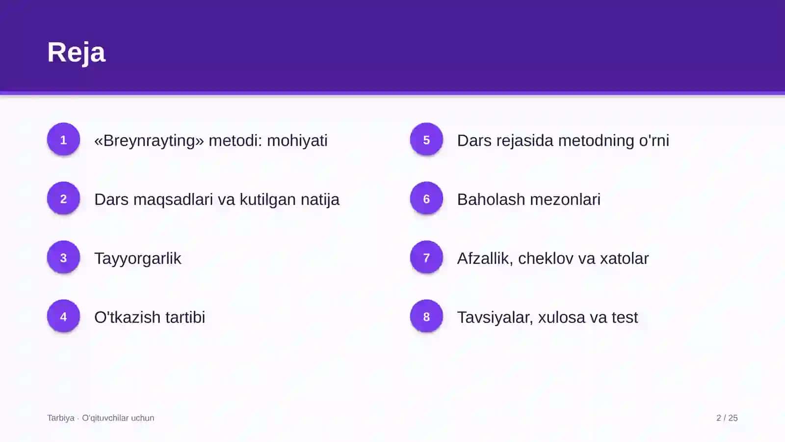 tarbiya darslarida breynrayting metodidan foydalanish 6920 2