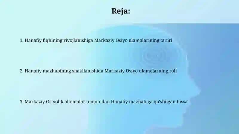 Hanafiy mazhabi rivojida Markaziy Osiyo faqihlarining roli va hissasi 2