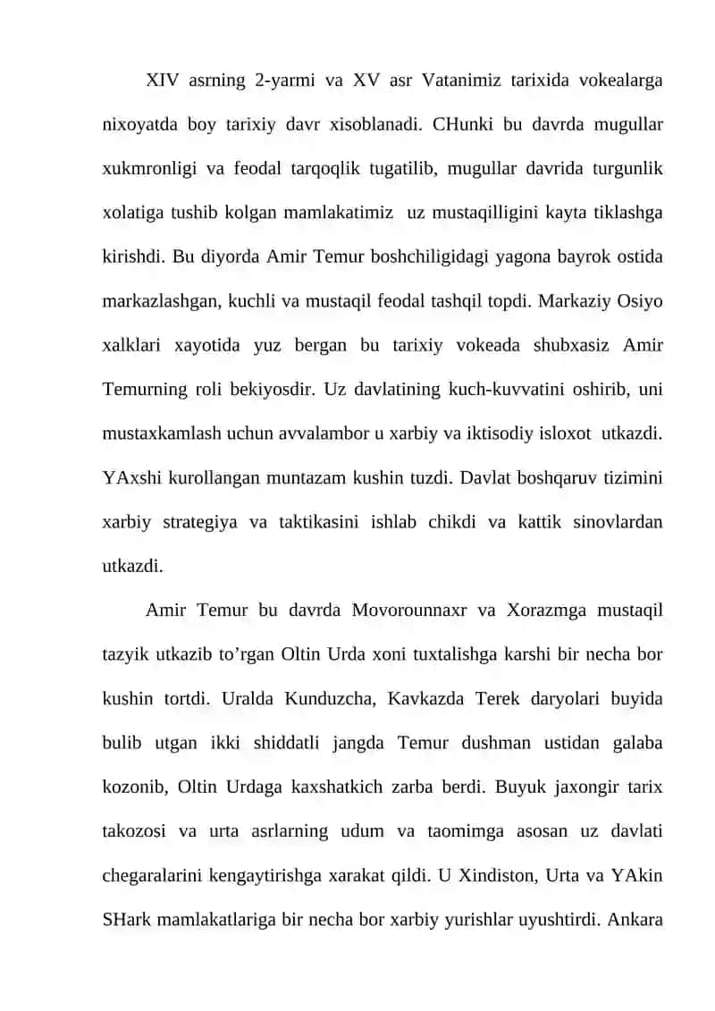 Amir Temur tarixi 2