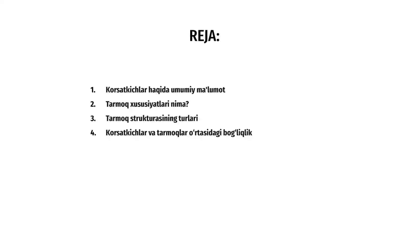 Korsatkichlarning tarmoq xususiyatlari 2