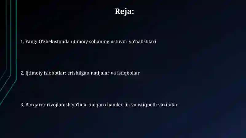 Yangi O‘zbekistonda ijtimoiy sohaga bo‘lgan zamonaviy munosabat 2