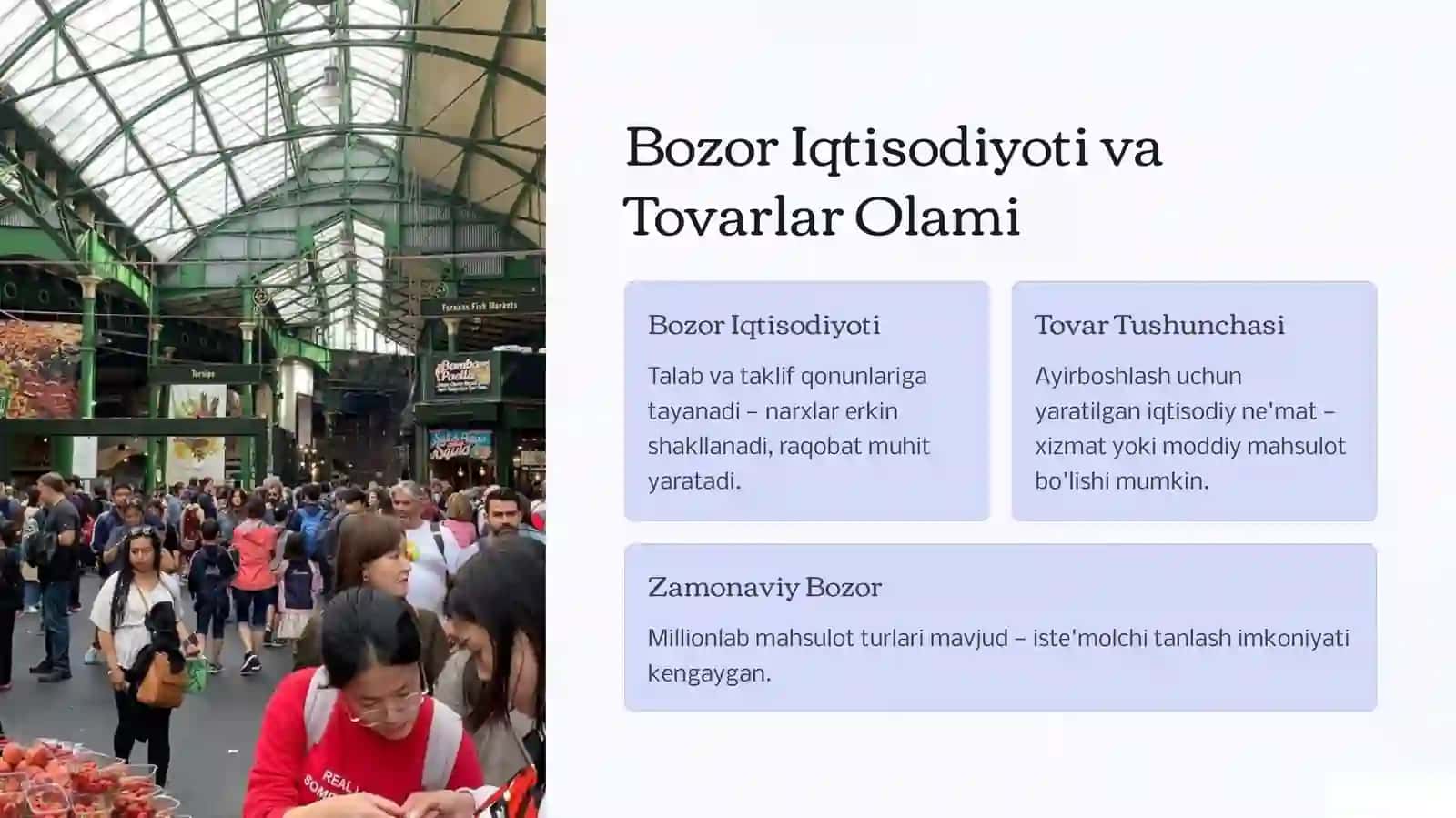 Tovarlarning Iqtisodiy Tahlili 2