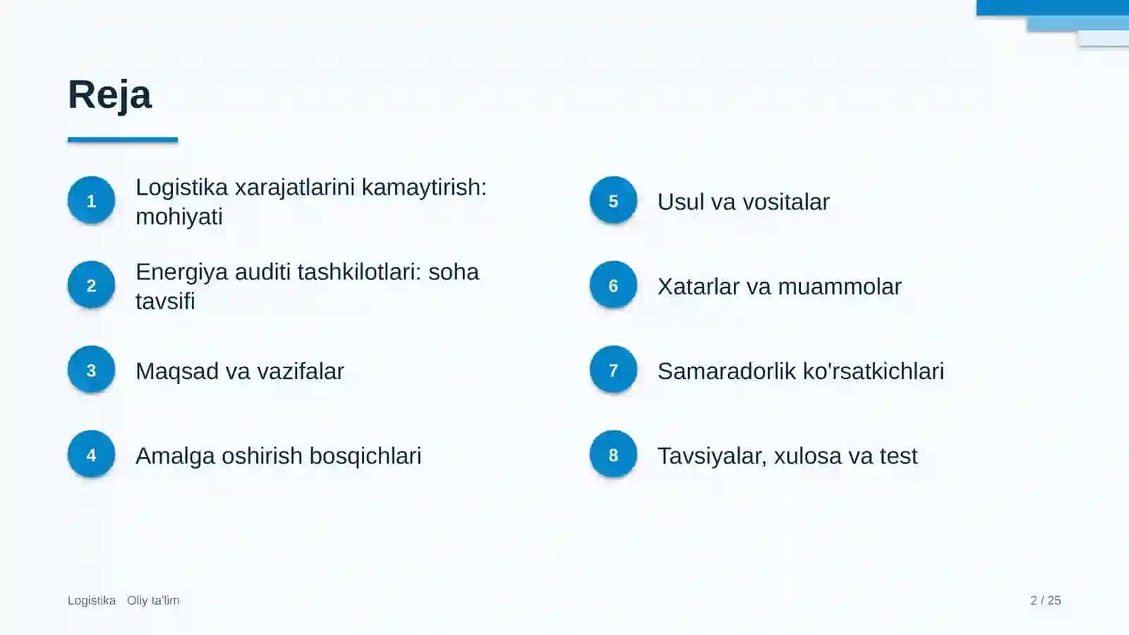 energiya auditi tashkilotlarida logistika xarajatlarini kamaytirish 8385 2