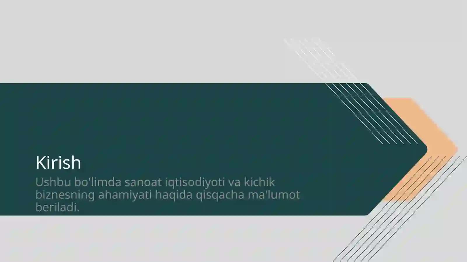 Kichik biznesni rivojlantirish istiqbollari 2