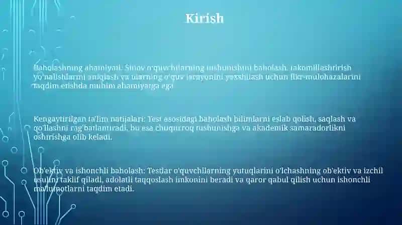 Milliy G‘Oya Va Ma’Naviyat Asoslari Darslarida Test Metodini Qо‘Llashning Mohiyati 2