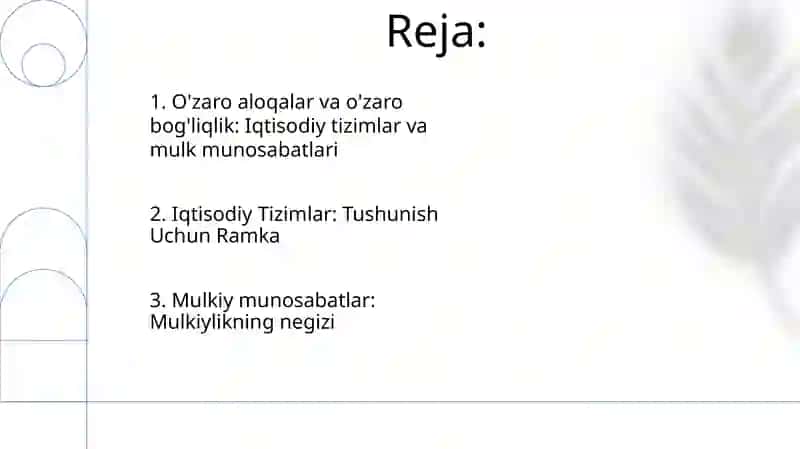 Iqtisodiy tizim modellari va mulkchilik munosabatlari 2