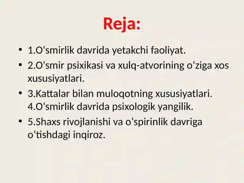 O’smirlikdavri 2