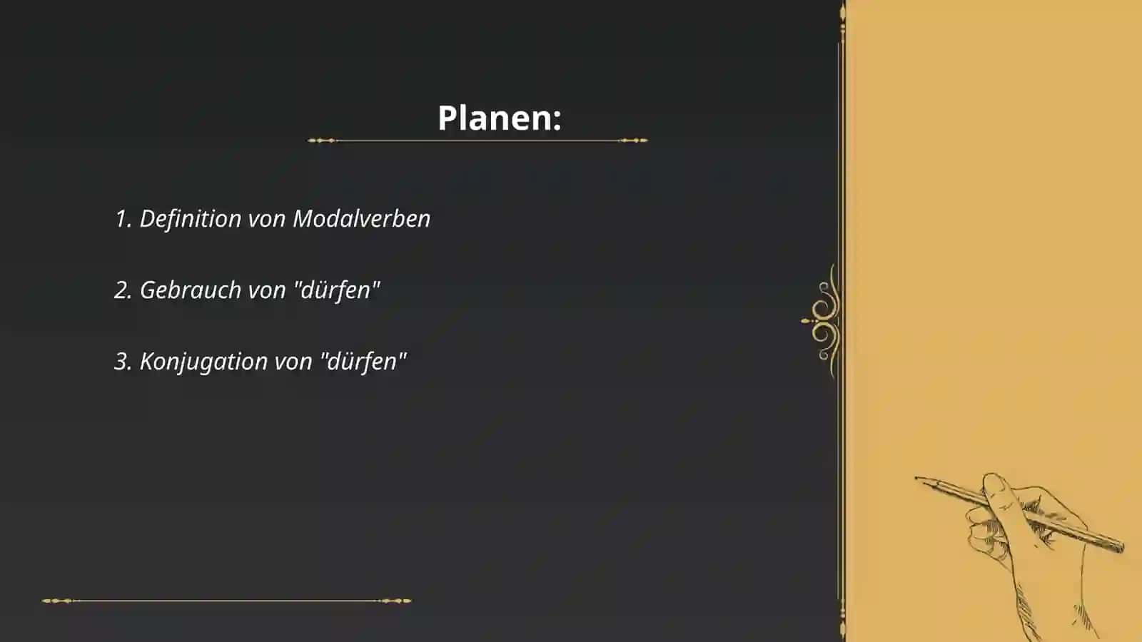 Modalverben dürfen, müssen 2