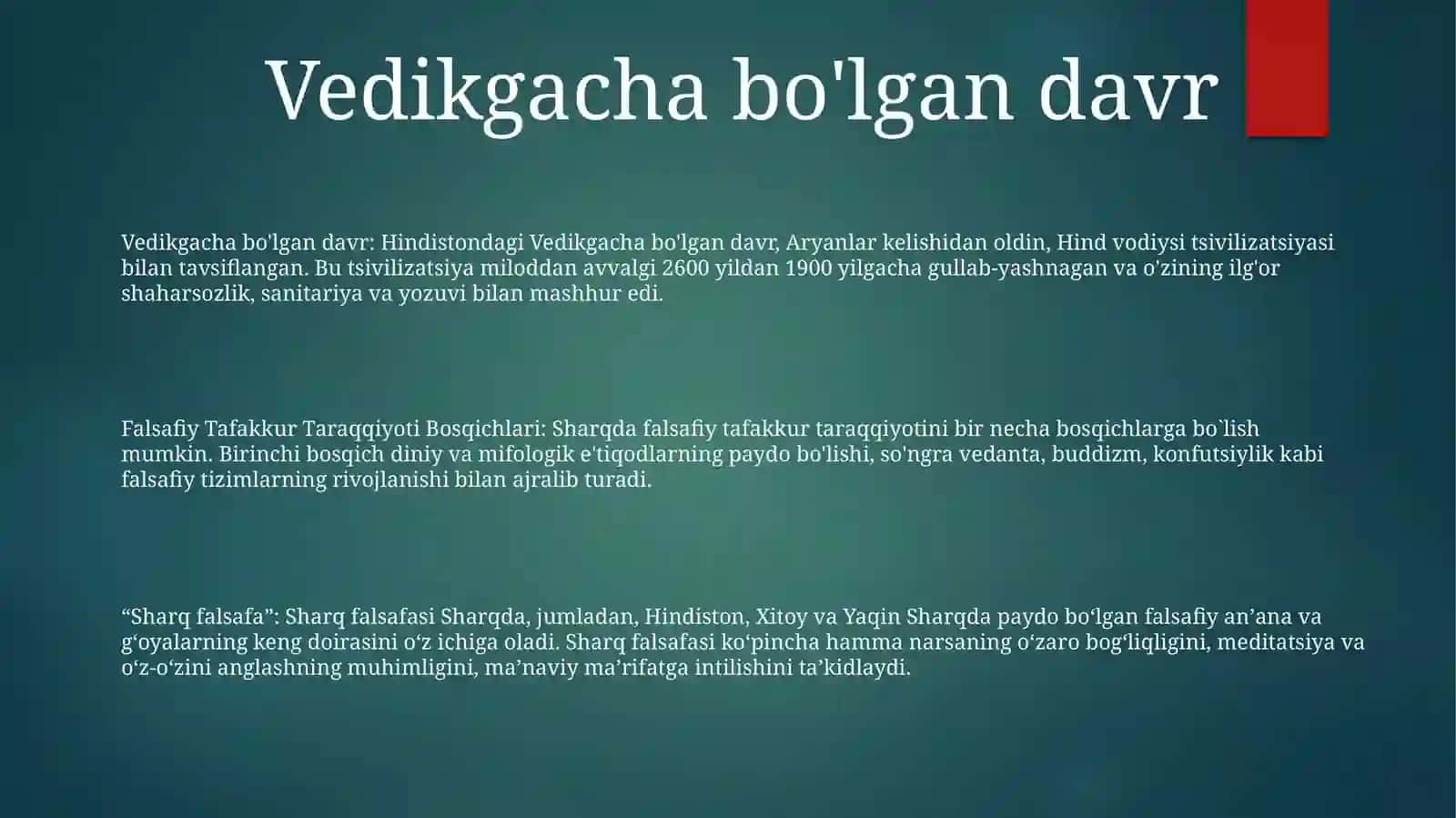 Falsafiy Tafakkur Taraqqiyoti Bosqichlari 2