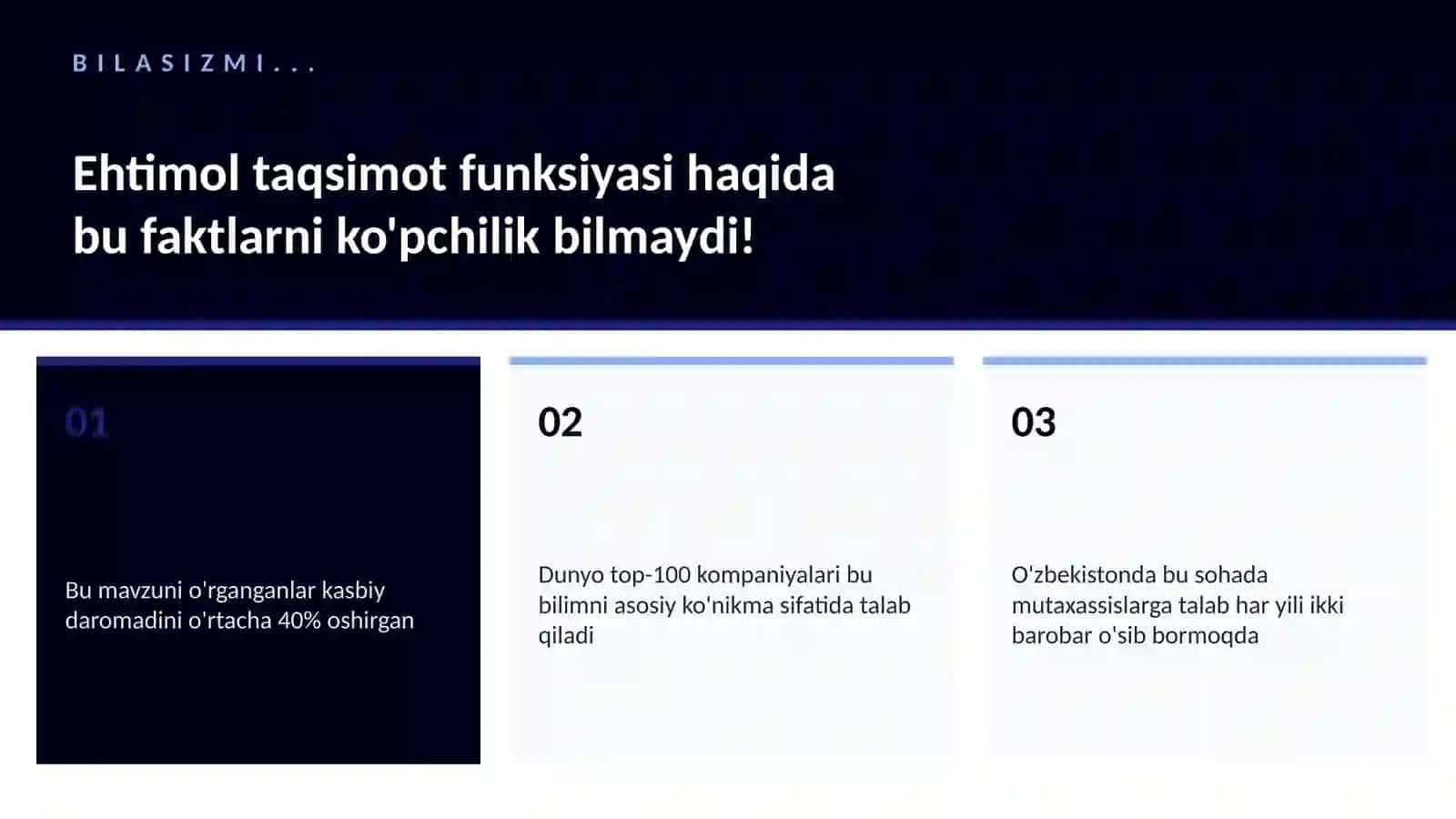 Ehtimol taqsimot funksiyasi 2