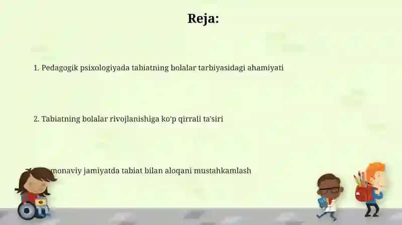 Pedagog psixologlarning bola tarbiyasida tabiatning ahamiyati haqidagi taʼlimotlari 2