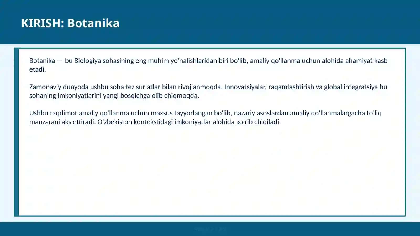 Botanika 2