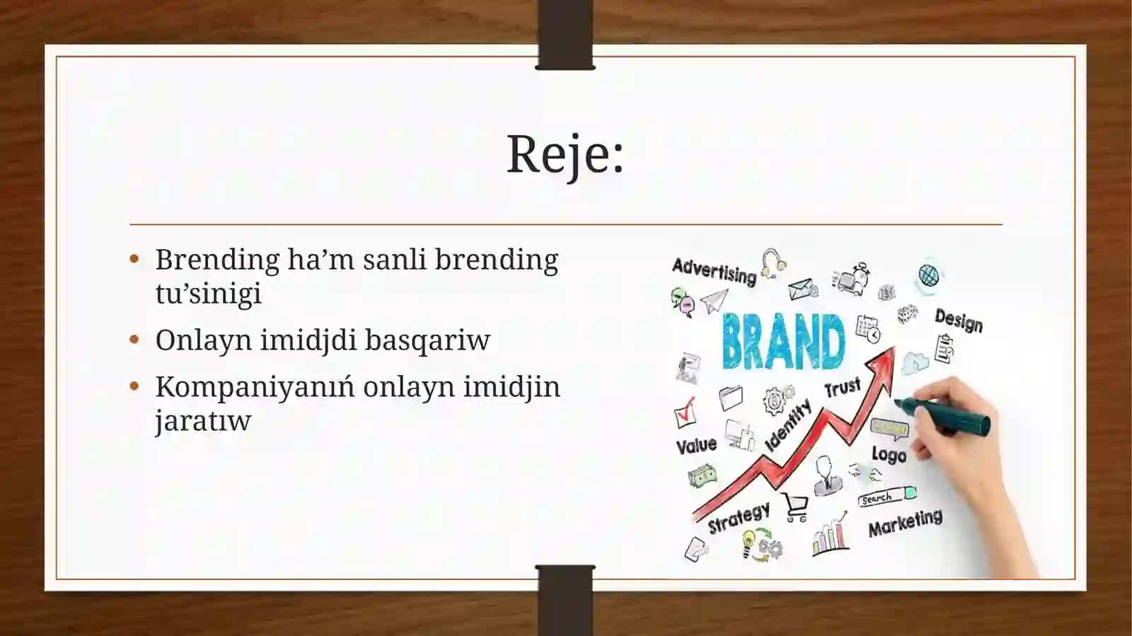 Sanlıbrending(Digital Branding)hámonlaynimidjdibasqarıw 2