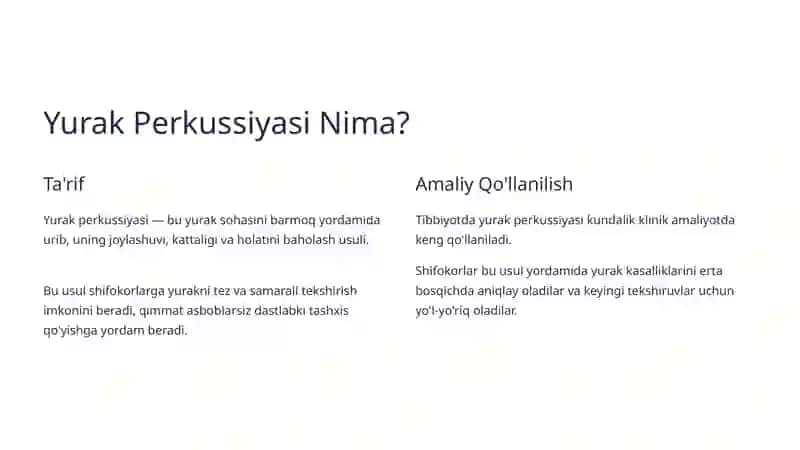 Yurak Perkussiyasi 2