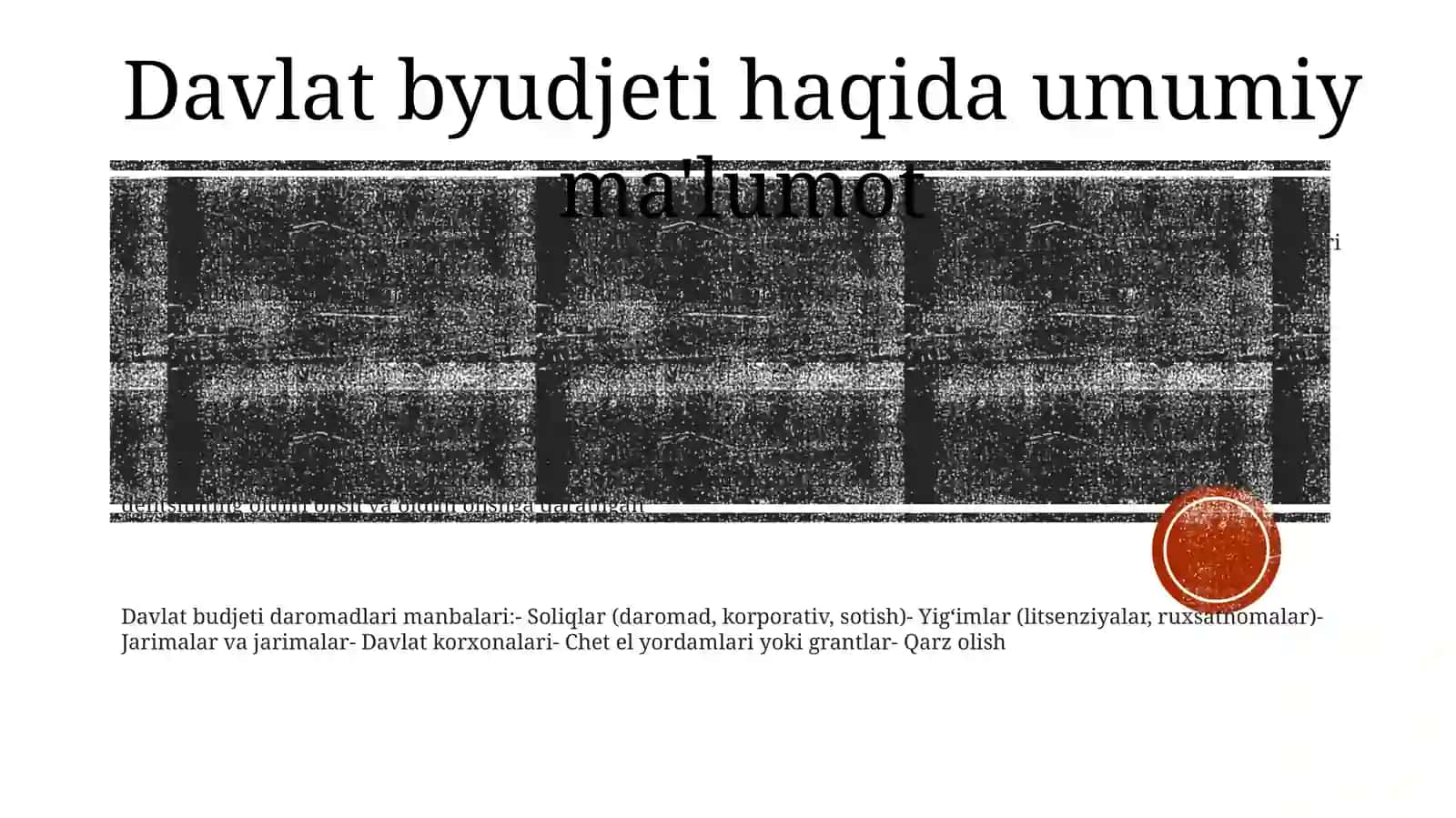 Davlat Byudjetining Muvozanatini Ta'Minlash 2