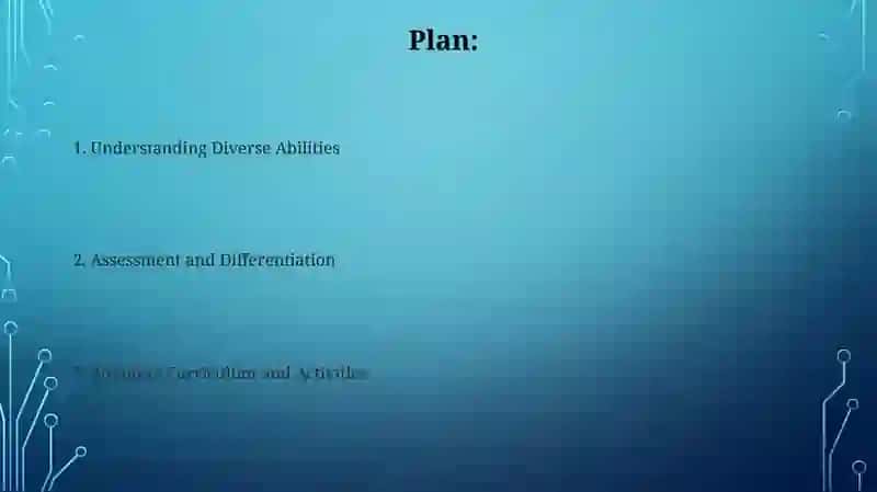 Creating a lesson plan for children with different abilities 2
