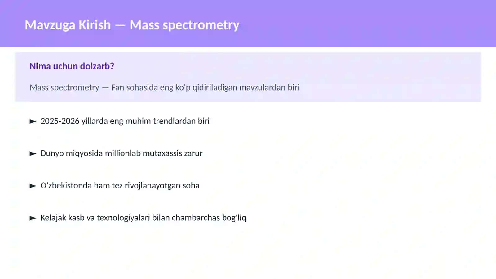 Mass spectrometry 2