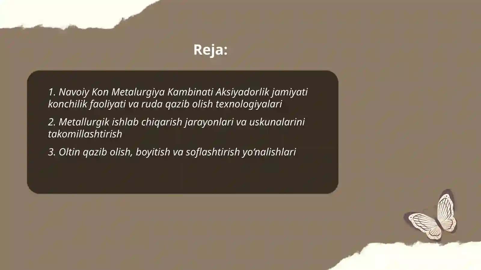 Navoiy Kon Metalurgiya Kambinati Aksiyadorlik jamiyati faoliyati va yo‘nalishlari 2