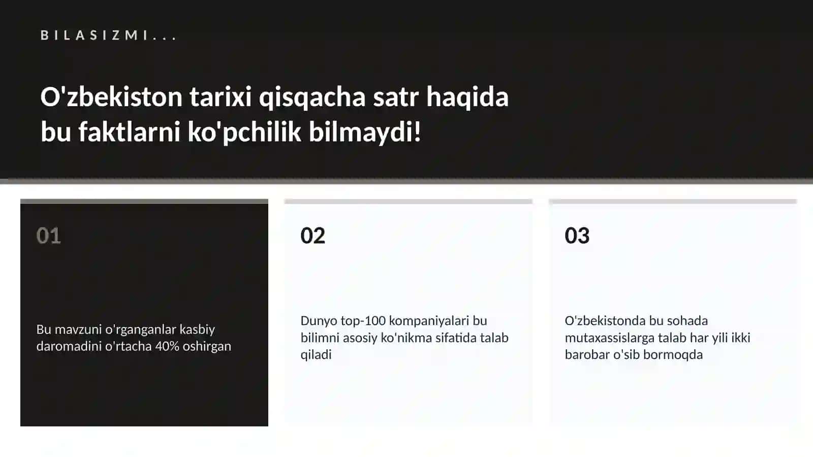 O'zbekiston tarixi qisqacha satr 2