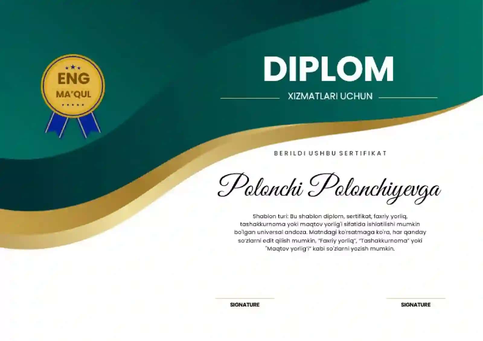 Diplom Sertifikat 2